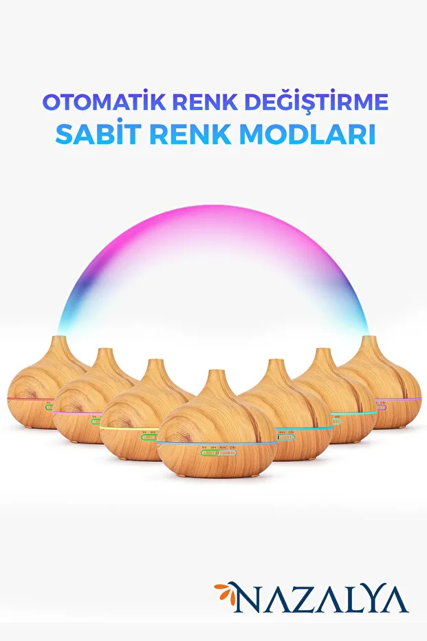 Büyük 550 Ml Hava Nemlendirici Ultrasonik Ortam Nemlendirici Oda Nemlendirici Işıklı Zamanlayıcılı